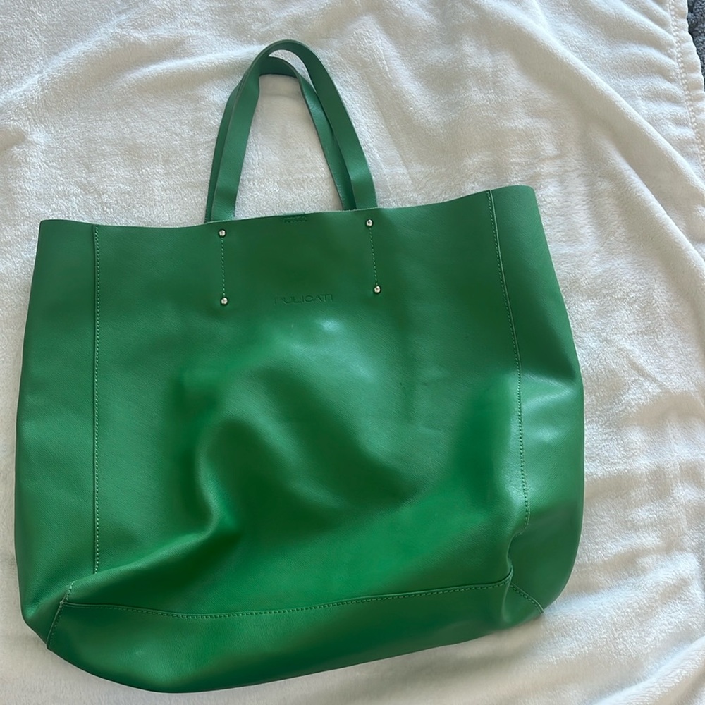 Green Pulicati Bag with crossbody attachment